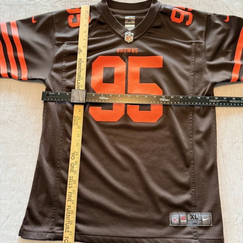 Nike Myles Garrett #95 Cleveland Browns Youth XL 18/20 NFL On Field Jersey